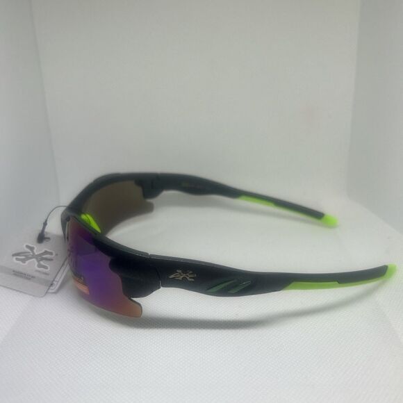 X-Loop Wrap Semi-Rimless Mens Shades Sunglasses - Picture 2 of 3